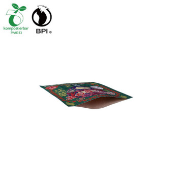 Biodegradable 100% Compostable 3 Side Seal Flat Bags