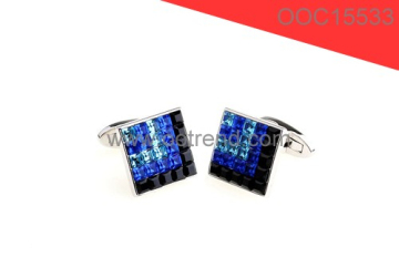 Blue skype design for great success man stainless steel cufflink