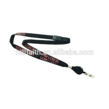 5/8" Silk-Sreened Break-Away Tubular Lanyard w/ Badge Reel