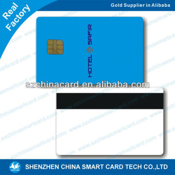 plastic pvc sle4428 contact chip smart card