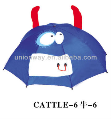 blue cattle animal umbrella