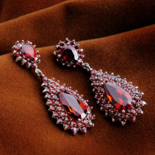 New Designed Artificial Jewelry Fashion Crystal Earring