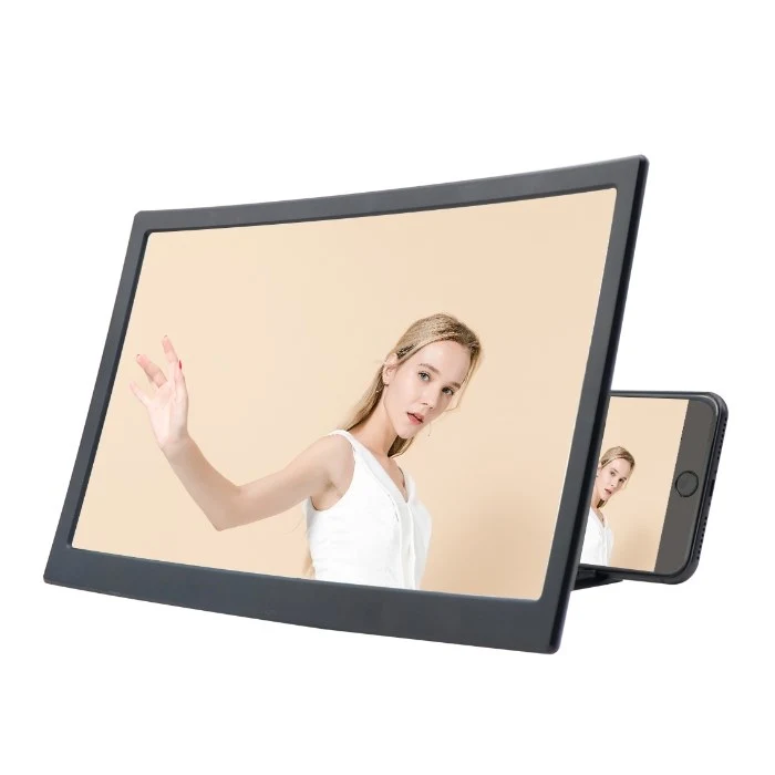 14 Inch Mobile Phone 3D Enlarge Stand Curved Screen Magnifier