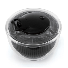 Plastic Manual Vegetable Salad Spinner - Large Capacity Salad Drainer