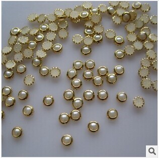 Nail pack pearl jewelry 4 mm bag while pearls /Nail Decoration 1000pcs