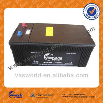 Super power automotive battery 12V200AH automotive battery