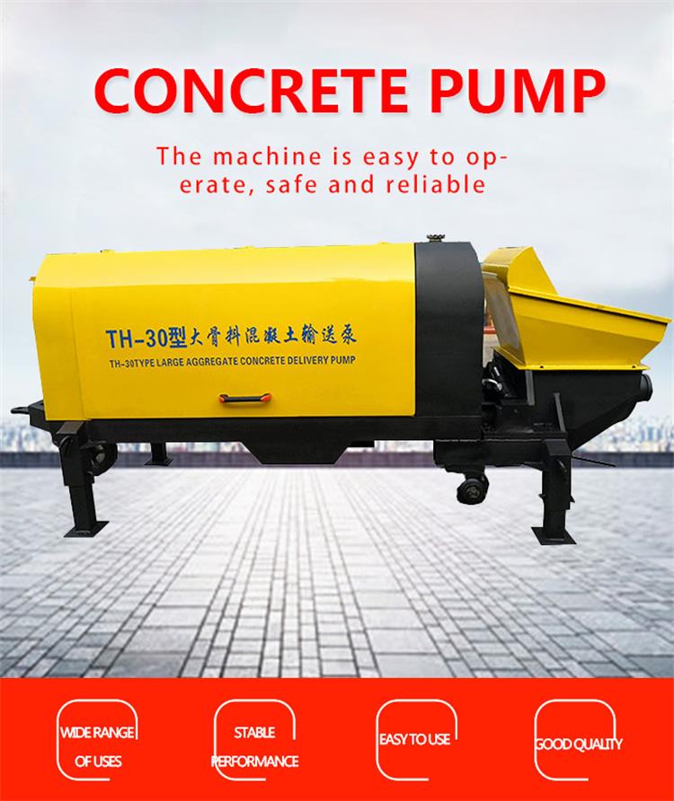 Concrete pump construction diesel engine used stationary concrete pump for sale