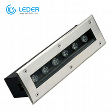 LEDER Lampada da incasso a LED lineare nera da 6W