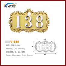 Glass Door Numbers Door Number Sign Decorative Metal Plates