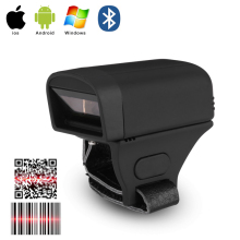 Finger Ring 1D barcode QR code scanner Bluetooth