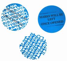 Tamper proof full transfer security void label sticker