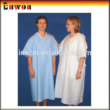 White/Blue Hospital Patient Gowns