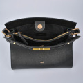 Black leather hobo bag Satchel Leather Evening Bag