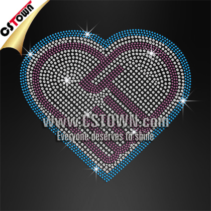 Hand in hand with heart heat transfer wholesale iron on designs for clothes