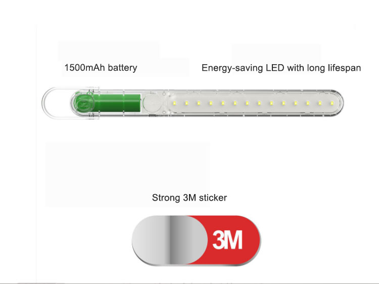 Portable LED Night Light Lamp 1500mAh Dimmable Bedside Light with Switch Control Rechargeable for Bedroom