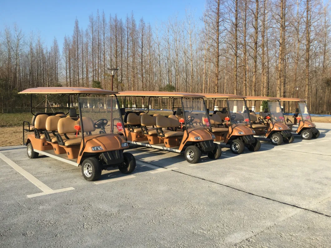 2023 New Chinese 48V 4 Wheels Electric 6 Seater Golf Cart
