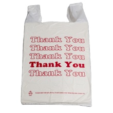 custom logo clear T shirt bags and plastic bags with own logo packaging garbage bags