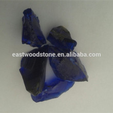 natural colored glass rock