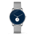 Trendy Winding Lug Stål Mesh Band Minimalistisk Quartz Watch