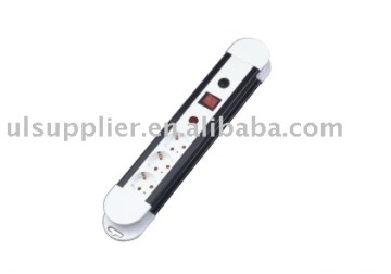 3 way GS power socket/electrical socket (09-PTGS303KN) with switch