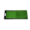 Alfombra de golf de césped artificial doble con asa