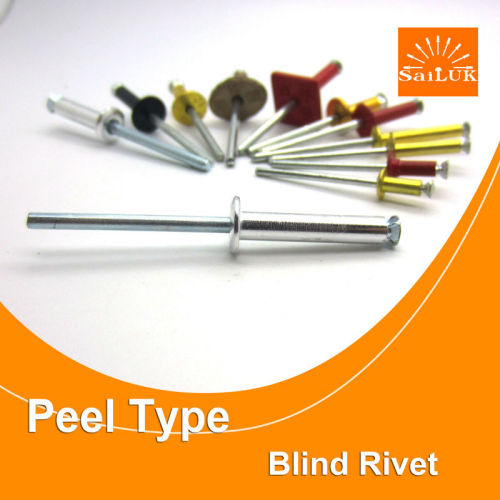 yellow color peel blind rivets