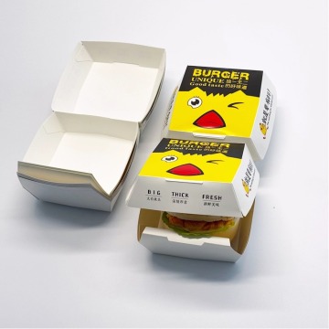 Customizable Kraft Paper Food Boxes for Hamburger Packaging