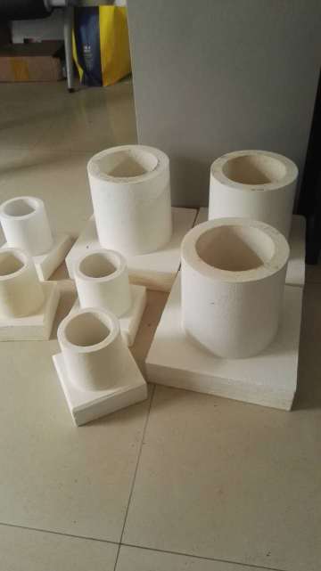 Vacuum formed various ceramic fiber shaped parts