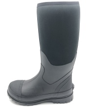 Rubber Boots with Steel Shank, Mens Hunting Boots, Warm 6mm Neoprene Waterproof Work Boots for Farming, Gardening, Fishing