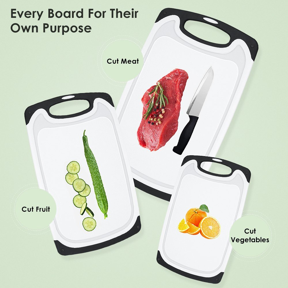 3 Pieces Plastic Cutting Board