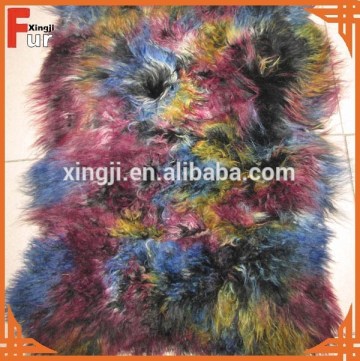 Long Hair Curly Mongolian Lamb Fur Plate