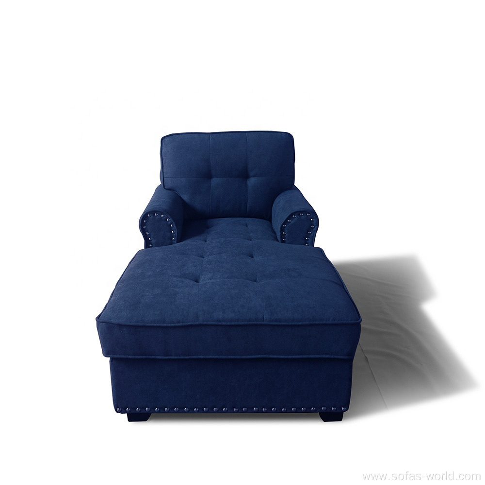 Modern Design Comfortable Linen Fabric Chaise Lounge