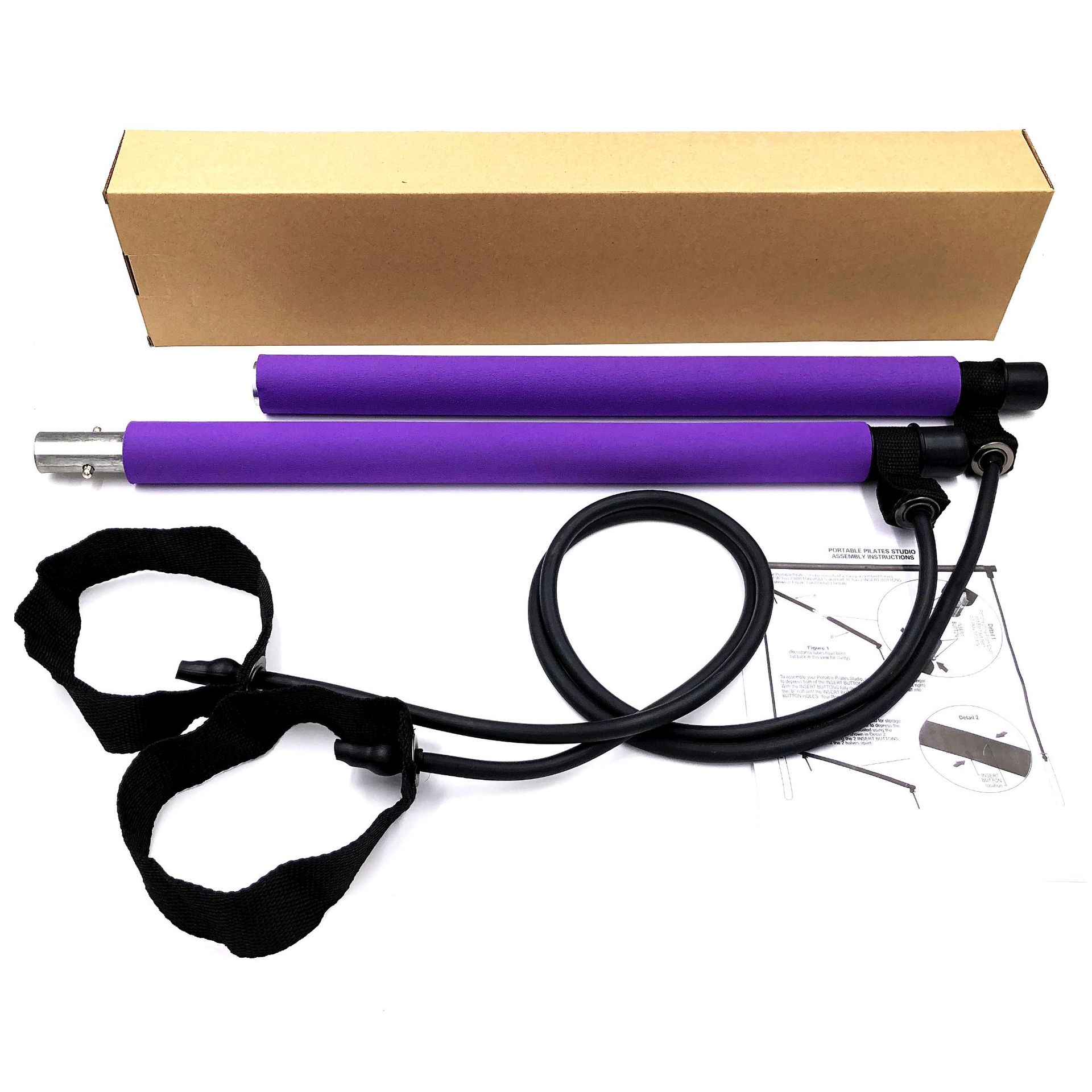 Portable Adjustable Yoga Indoor Exercise Stick Rope Pilates Resistance Bar