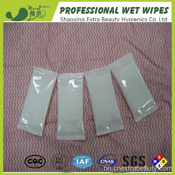 একক Sachet রেস্তোঁরা ভেজা Wypeu এ OEM ব্যবহার