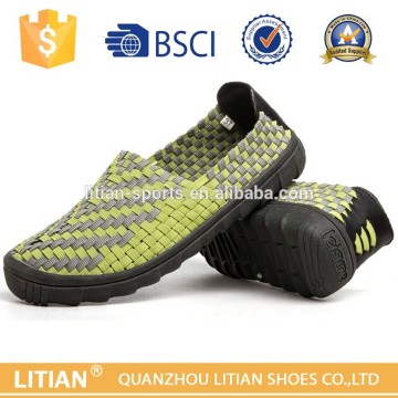 2016 New model handmade woven elastic new model shoes men