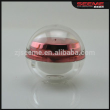 Shiny Cosmetic Ball Round Transparent Eye Cream Jars; shiny cosmsetics jars