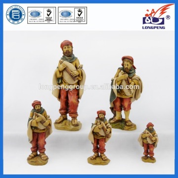 Decorative Collectable Village Town People Figurines,Polyresin Musician Player Figurine