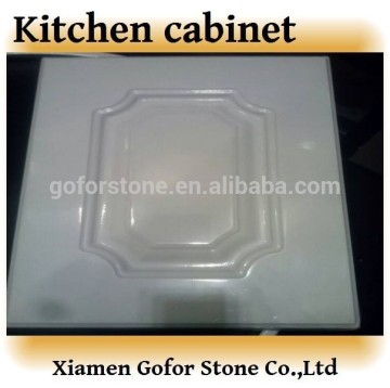 Hot sale white gloss pvc mdf kitchen cabinet doors