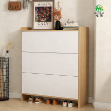 Rounded Corner Shoe Cabinet