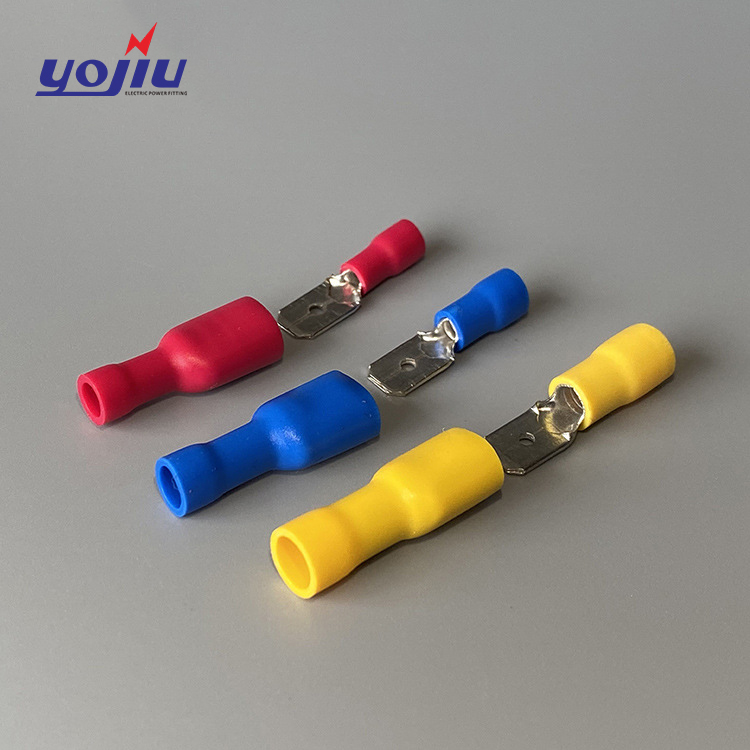 FDFD Female Insulated Terminal Lugs Cold Pressing Wiring Terminals Insulation Cable Joint