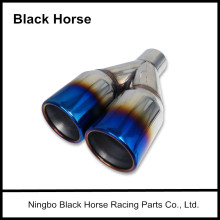Universal Double Car Exhaust Pipe Tip Stainless Steel