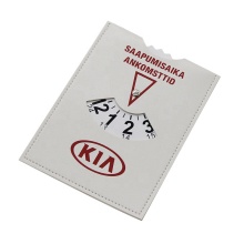 Custom Printed Logo European Parking Timer: PVC Parking Disc