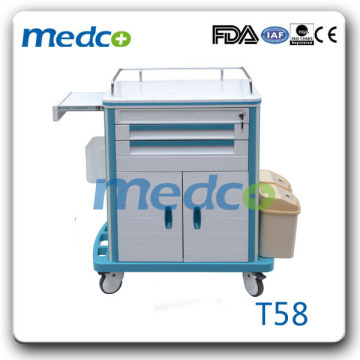 ABS medical plastic rescue basket trolley T58