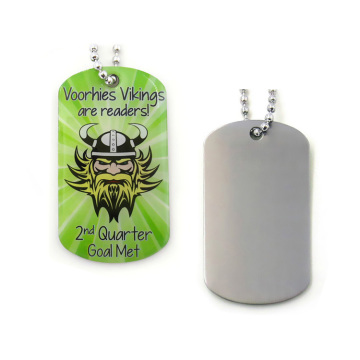 Custom Metal Printing Logo Sublimated Military Dog Tag