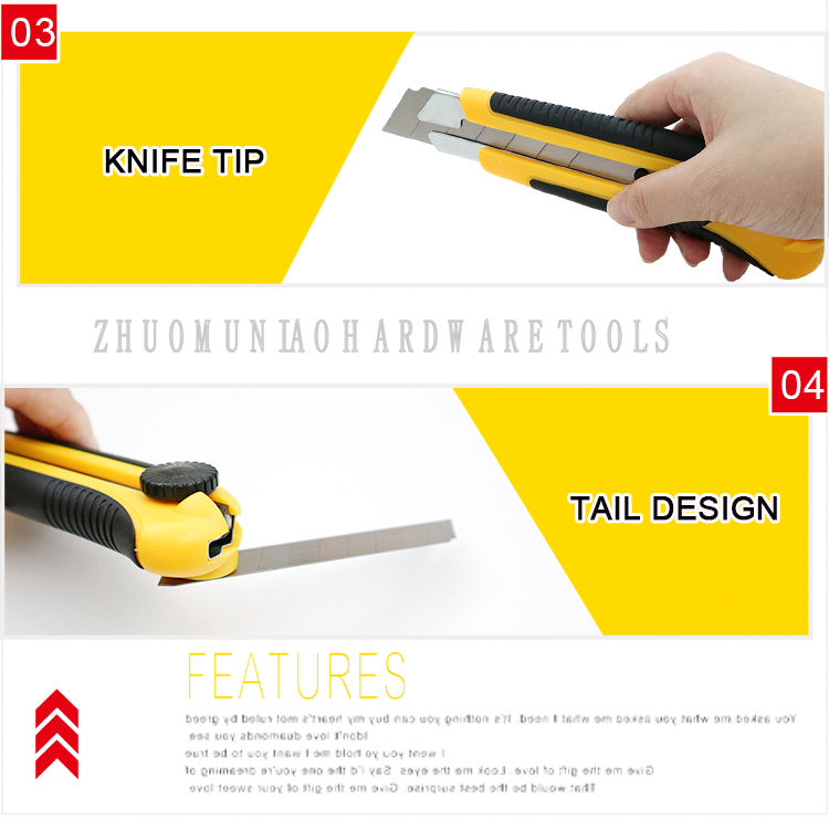 Wholesale 25MM Cutting Tools Utility Knife Fixed Blade Useful Knife
