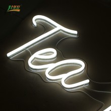 Custom animated shining acrylic new led tea signage for decoration