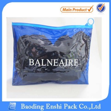 waterproof plastic zipper bag for swimsuit packaging