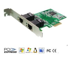 PCI-Express Dual Gigabit Ethernet LAN Controller Card