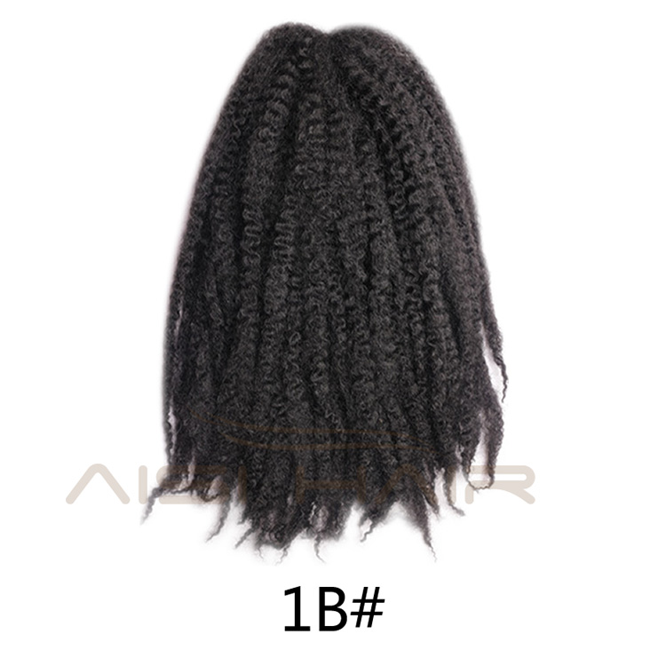 Aisi Hair Synthetic Marley Crochet Braids Hair Soft Afro Kinky Crochet Braids Hair Extensions for Black Women