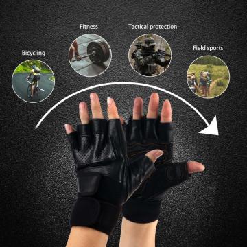 Tactical Wrist Guard Gloves Fingerless for Hunting